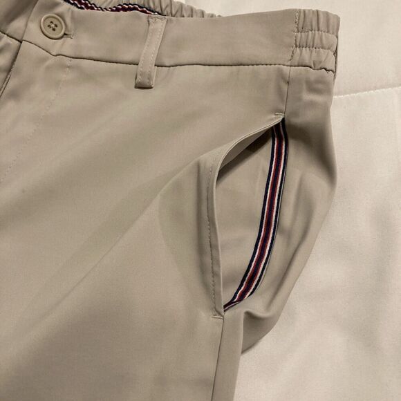Men's Bugatchi Khaki Performance Pants Size Medium - Picture 9 of 9
